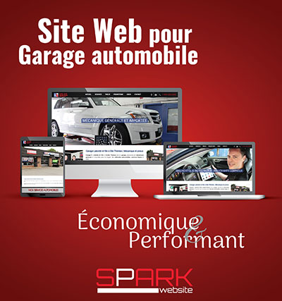Site web pour garage automobile SPARK